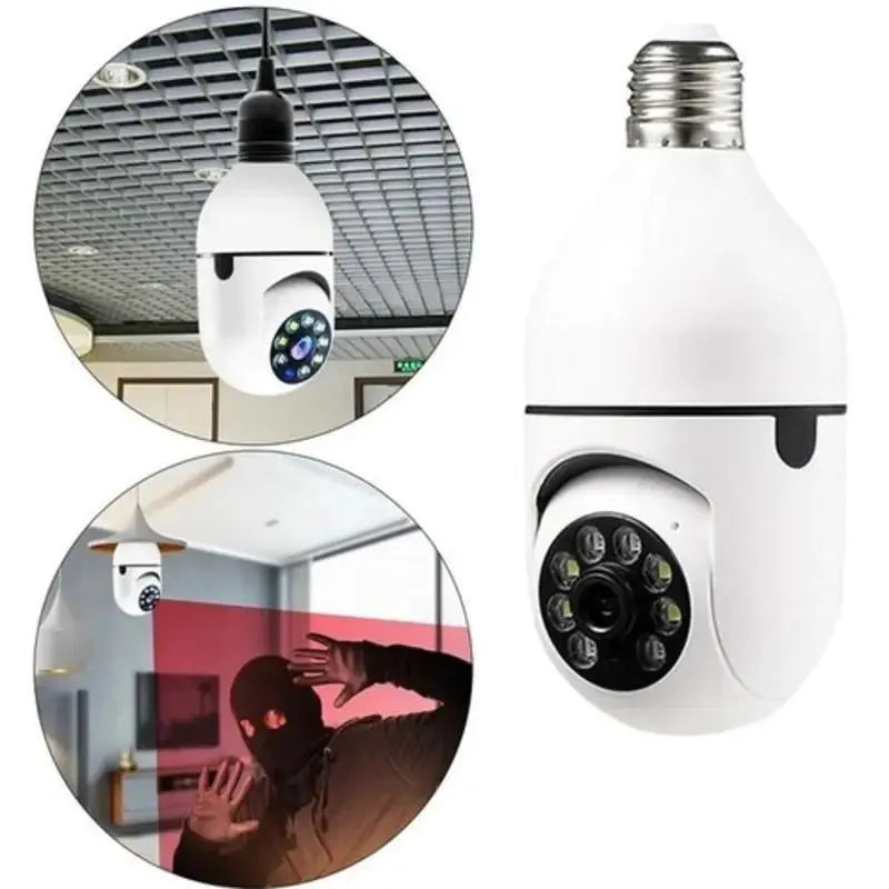 Câmera Wi-fi Inteligente 360° Com Visão Noturna HD