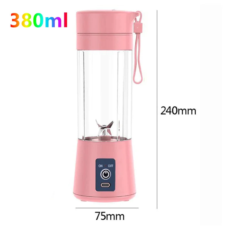 Mini Liquidificador Portátil Usb Shake 6 Lâminas