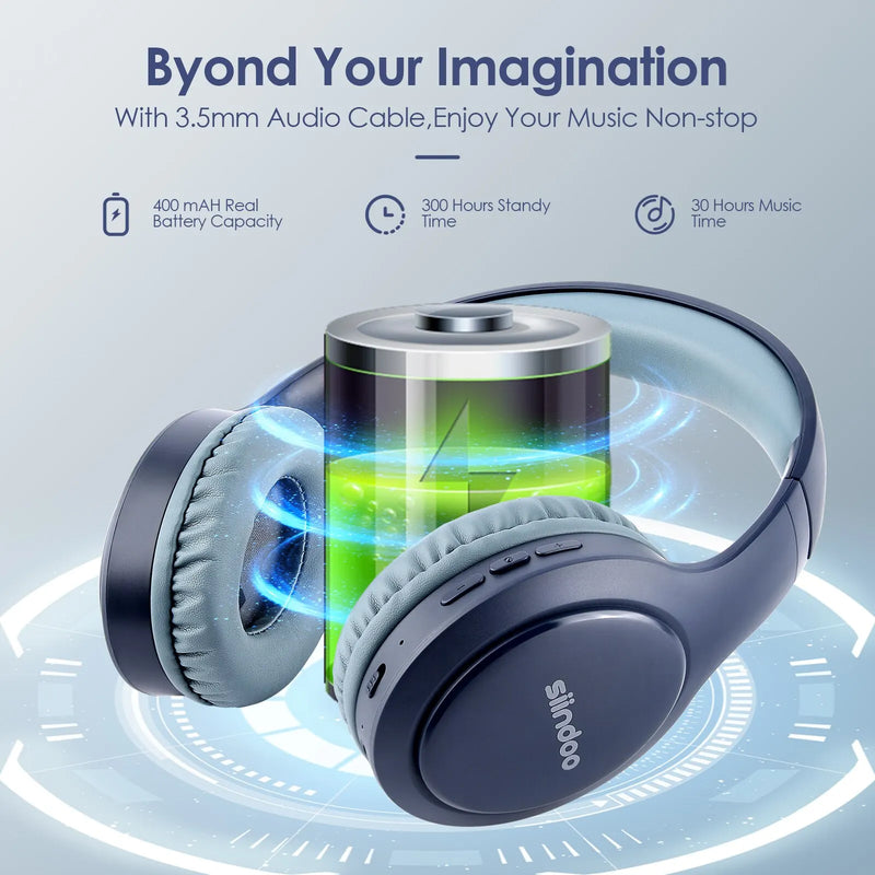 Fone de ouvido Siindoo Bluetooth Stereo