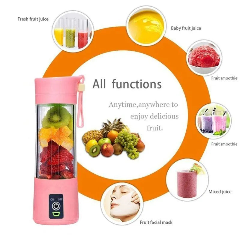 Mini Liquidificador Portátil Usb Shake 6 Lâminas