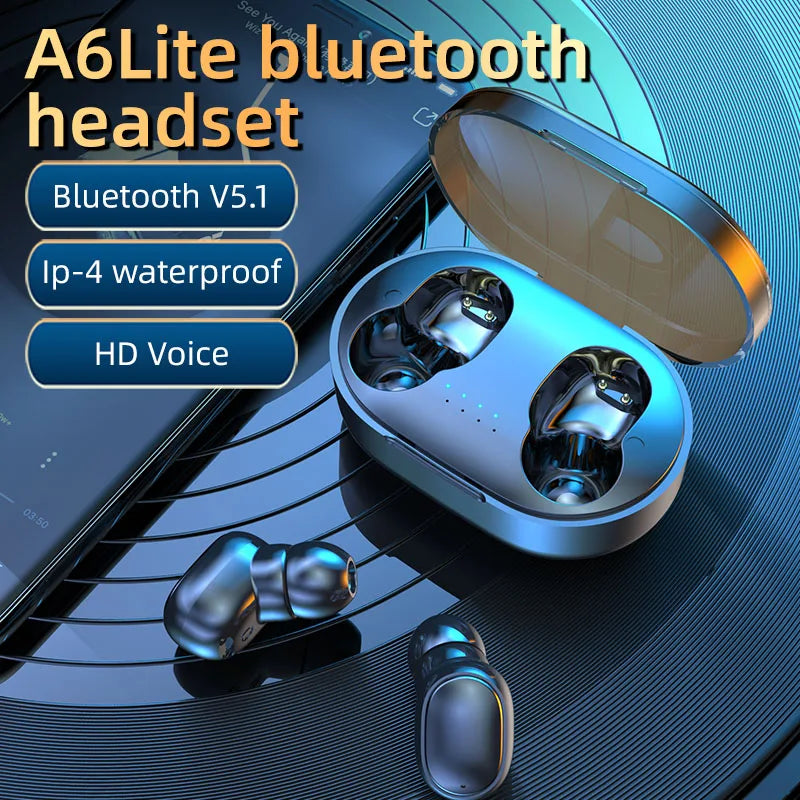 Fone de ouvido sem fio a6 Bluetooth